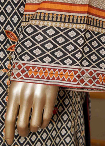 Bin Saeed Fabric - WKE-0134 B-3 Piece Khaddar Embroidered Stitched Suit