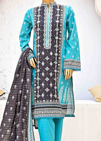 Bin Saeed Fabric - WKE-0146-3 Piece Khaddar Embroidered collection