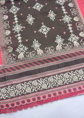 Bin Saeed Fabric - WKE-0148-3 Piece Khaddar Embroidered Suit