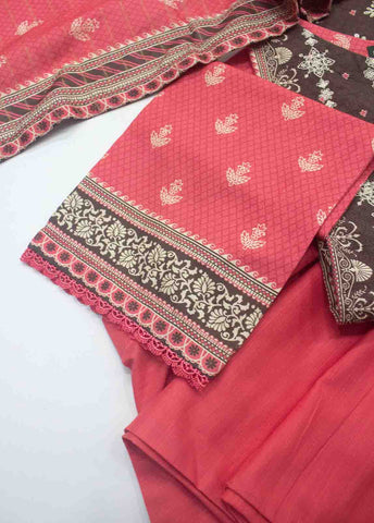 Bin Saeed Fabric - WKE-0148-3 Piece Khaddar Embroidered Suit