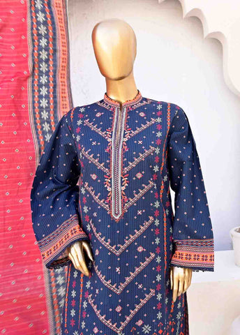 Bin Saeed Fabric - WKE-0149-3 Piece Khaddar Embroidered collection