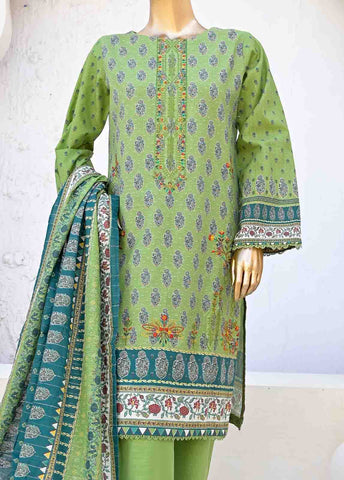 Bin Saeed Fabric - WKE-0154-3 Piece Khaddar Embroidered collection