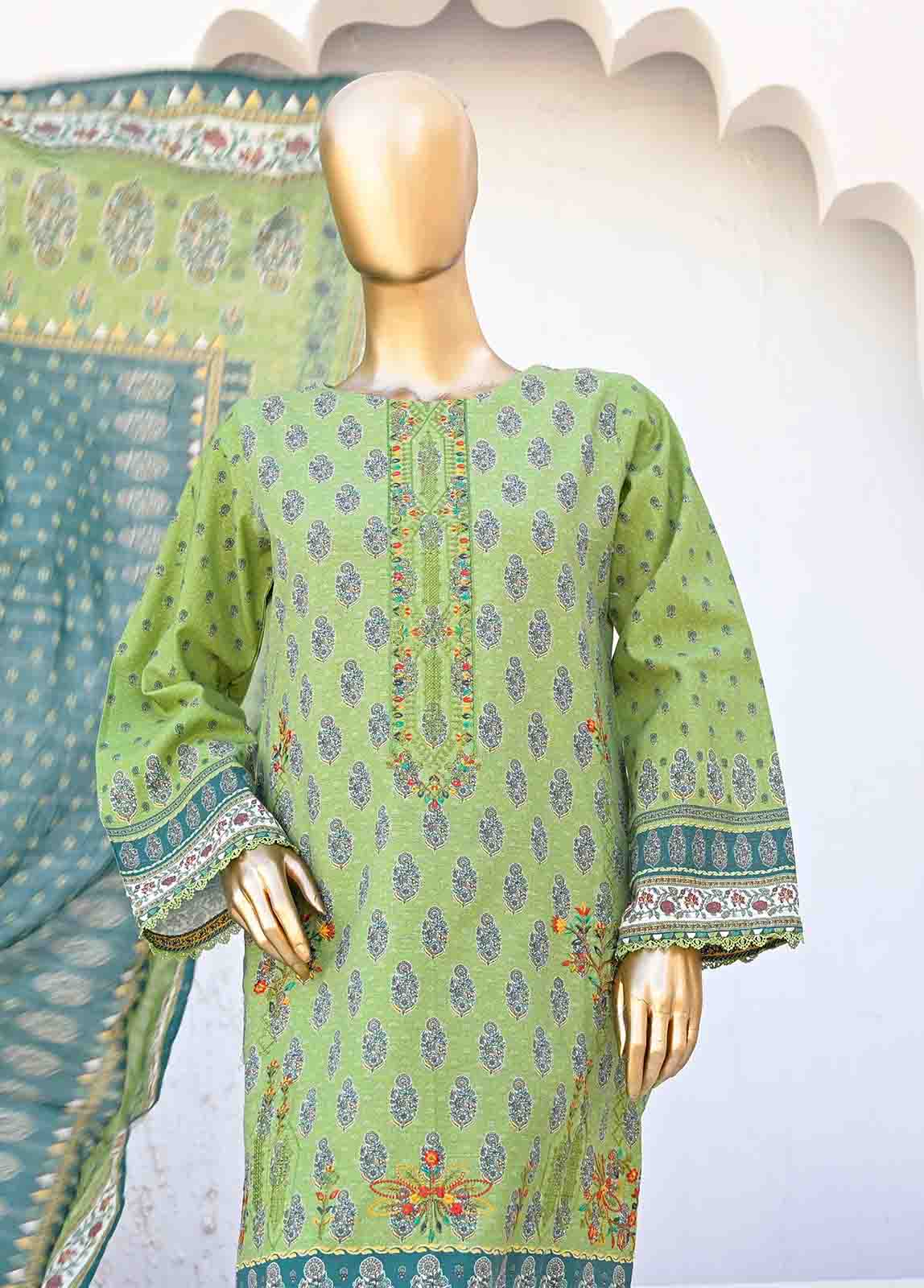 WKE-0154-3 Piece Khaddar Embroidered collection
