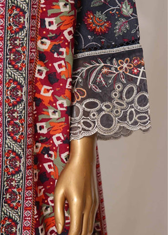 Bin Saeed Fabric - WKE-018 M-3 Piece Khaddar Embroidered Stitched Suit