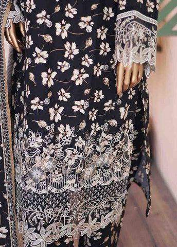 Bin Saeed Fabric - WKE-023 -3 Piece Khaddar Chikankari Stitched Suit