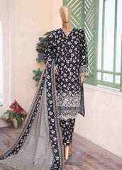 WKE-023 -3 Piece Khaddar Chikankari Stitched Suit