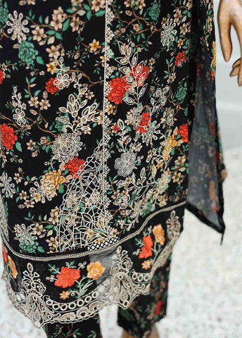 Bin Saeed Fabric - WKE-027 -3 Piece Khaddar Chikankari Stitched Suit