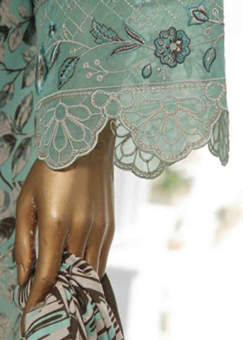 Bin Saeed Fabric - WKE-029 A-3 Piece Khaddar Chikankari Stitched Suit