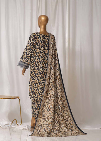 Bin Saeed Fabric - WKE-030 M-3 Piece Khaddar Embroidered Stitched Suit