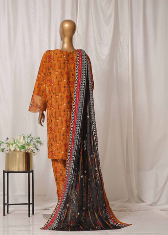 Bin Saeed Fabric - WKE-032 M-3 Piece Khaddar Embroidered Stitched Suit