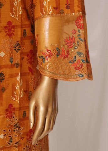 Bin Saeed Fabric - WKE-032 M-3 Piece Khaddar Embroidered Stitched Suit