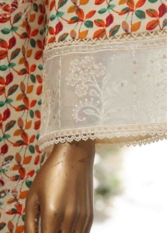 Bin Saeed Fabric - WKE-033 A -3 Piece Khaddar Chikankari Stitched Suit