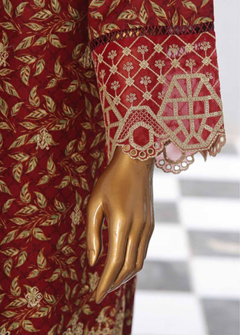 Bin Saeed Fabric - WKE-036 -3 Piece Khaddar Chikankari Stitched Suit