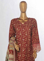 WKE-036 -3 Piece Khaddar Chikankari Stitched Suit