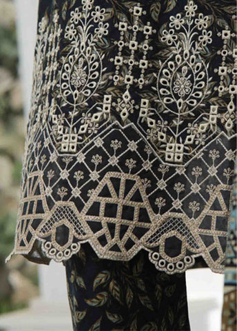 Bin Saeed Fabric - WKE-037 A -3 Piece Khaddar Chikankari Stitched Suit