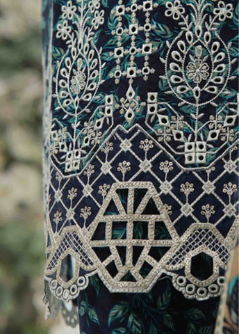 Bin Saeed Fabric - WKE-038 A -3 Piece Khaddar Chikankari Stitched Suit