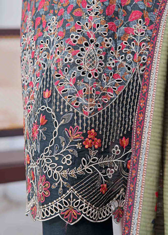 Bin Saeed Fabric - WKE-041 C -3 Piece Khaddar Embroidered Stitched Suit