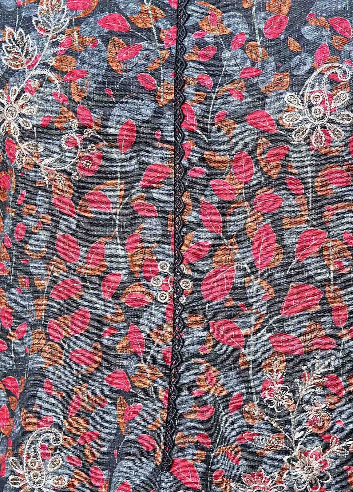 Bin Saeed Fabric - WKE-041 C -3 Piece Khaddar Embroidered Stitched Suit