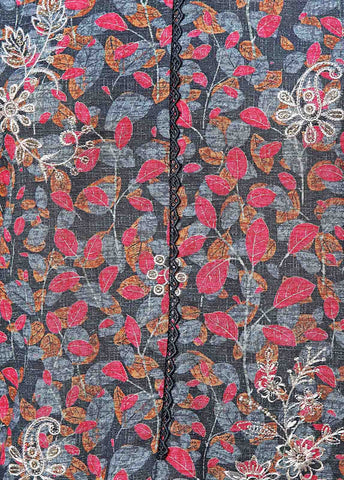 Bin Saeed Fabric - WKE-041 C -3 Piece Khaddar Embroidered Stitched Suit