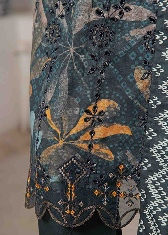 Bin Saeed Fabric - WKE-046 C -3 Piece Khaddar Embroidered Stitched Suit