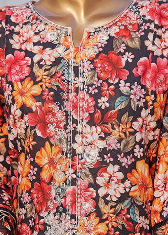 Bin Saeed Fabric - WKE-047 C -3 Piece Khaddar Embroidered Stitched Suit