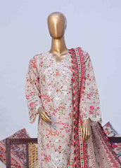 WKE-050 C -3 Piece Khaddar Embroidered Stitched Suit