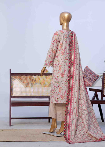 Bin Saeed Fabric - WKE-050 C -3 Piece Khaddar Embroidered Stitched Suit