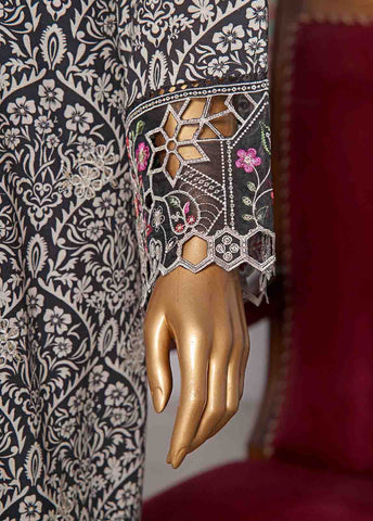 Bin Saeed Fabric - WKE-057 C -3 Piece Khaddar Embroidered Stitched Suit