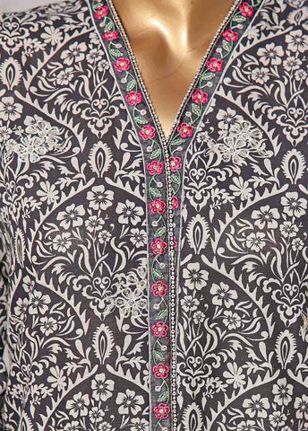 Bin Saeed Fabric - WKE-057 C -3 Piece Khaddar Embroidered Stitched Suit