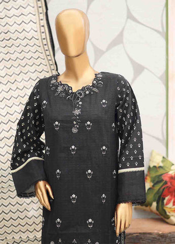 Bin Saeed Fabric - WKE-058-3 Piece Khaddar Embroidered Suit