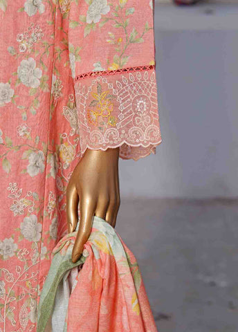 Bin Saeed Fabric - WKE-060 C -3 Piece Khaddar Embroidered Stitched Suit