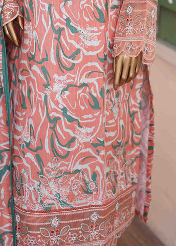 Bin Saeed Fabric - WKE-063 A -3 Piece Khaddar Chikankari Stitched Suit (Copy)