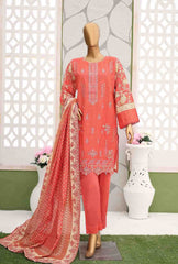 WKE-064-3 Piece Khaddar Embroidered Suit