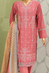 WKE-066-3 Piece Khaddar Embroidered Suit