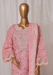 WKE-067 M-3 Piece Khaddar Embroidered Stitched Suit