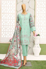 WKE-067-3 Piece Khaddar Embroidered Suit