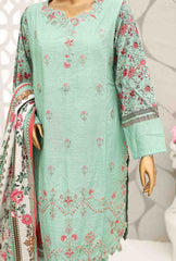 WKE-067-3 Piece Khaddar Embroidered Suit