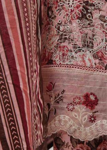 Bin Saeed Fabric - WKE-069 A -3 Piece Khaddar Chikankari Stitched Suit