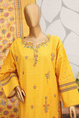 WKE-070-3 Piece Khaddar Embroidered Suit