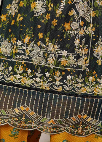 Bin Saeed Fabric - WKE-070 B-3 Piece Khaddar Embroidered Stitched Suit