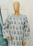 WKE-075-3 Piece Khaddar Embroidered