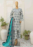 WKE-075-3 Piece Khaddar Embroidered