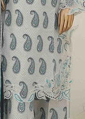 WKE-075-3 Piece Khaddar Embroidered