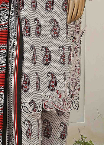 Bin Saeed Fabric - WKE-077-3 Piece Khaddar Embroidered