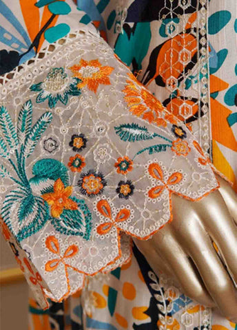 Bin Saeed Fabric - WKE-079 B-3 Piece Khaddar Embroidered Stitched Suit