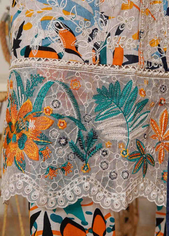 Bin Saeed Fabric - WKE-079 B-3 Piece Khaddar Embroidered Stitched Suit