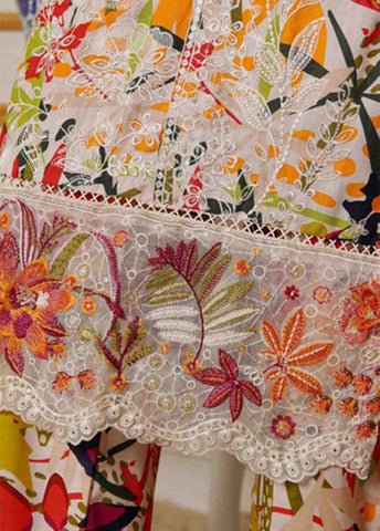Bin Saeed Fabric - WKE-080 B- 3 Piece Khaddar Emboidered Stitched Suit