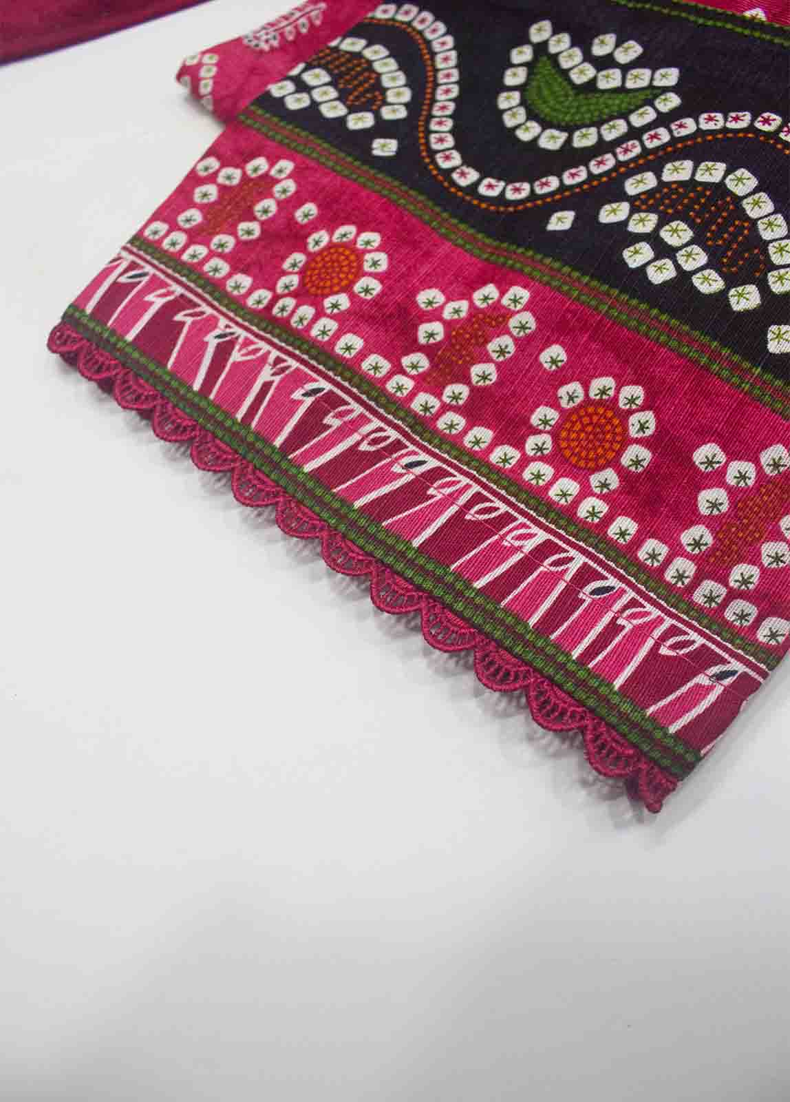 Bin Saeed Fabric - WKE-087-3 Piece Khaddar Embroidered Suit