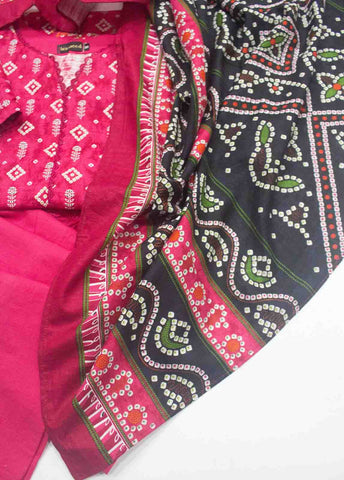 Bin Saeed Fabric - WKE-087-3 Piece Khaddar Embroidered Suit