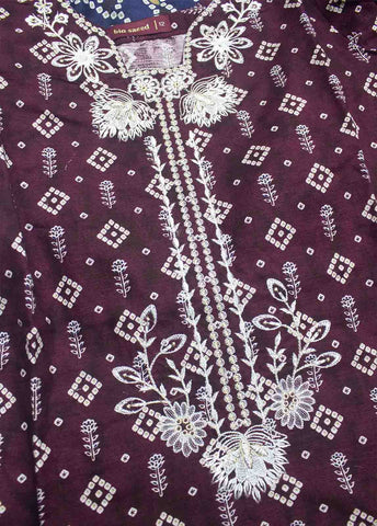 Bin Saeed Fabric - WKE-088-3 Piece Khaddar Embroidered Suit